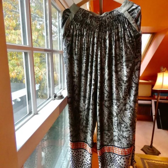 Anthropologie palazzo wide leg velvet pants, holiday party pants, size S - Picture 2 of 4